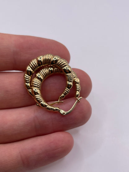 9ct gold Creole earrings