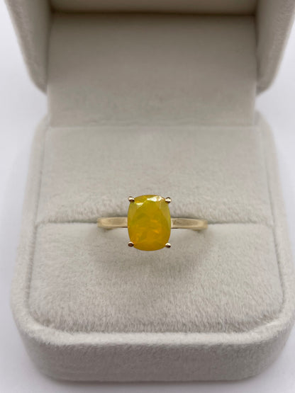 9ct gold opal ring