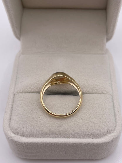 9ct gold onyx ring