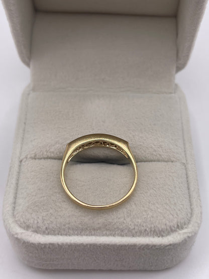 9ct gold diamond ring