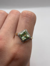 Load image into Gallery viewer, 9ct gold synthetic spinel and diamond ring
