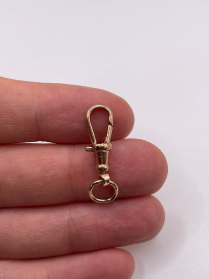 9ct rose gold dog clip 4