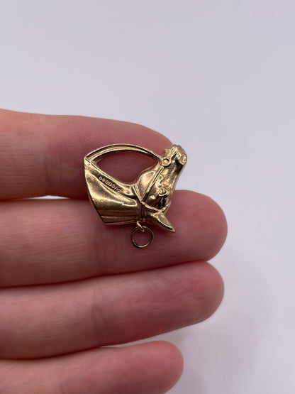 9ct gold horse charm