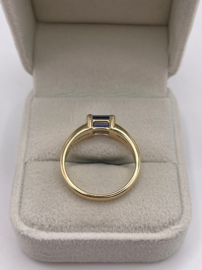 9ct gold iolite ring