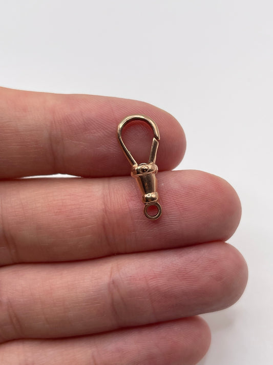 9ct gold dog clip 21