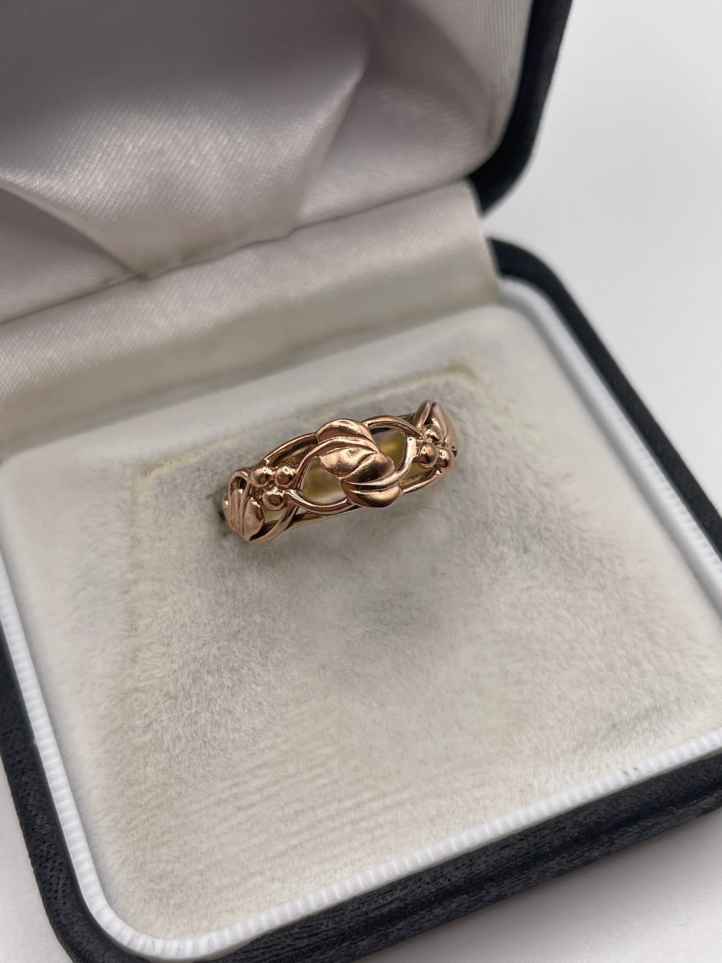 Clogau 9ct two tone gold ring