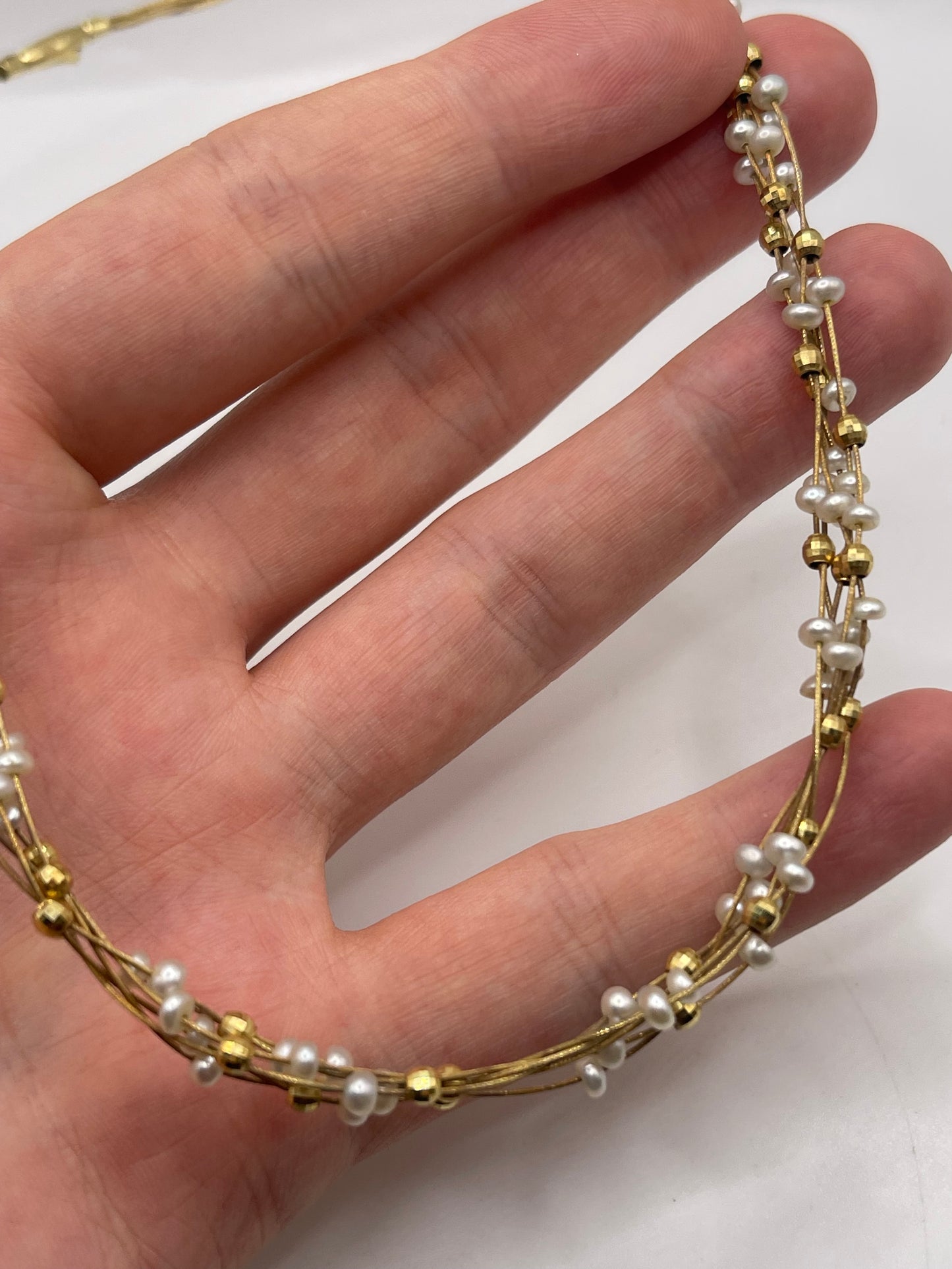 9ct gold pearl necklace