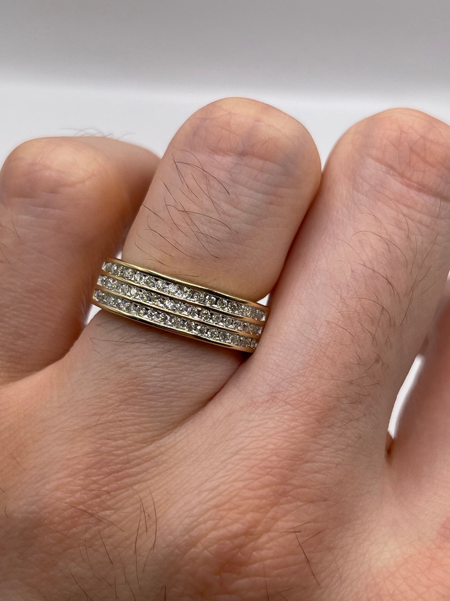 14ct gold diamond cluster ring