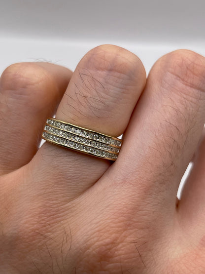 14ct gold diamond cluster ring