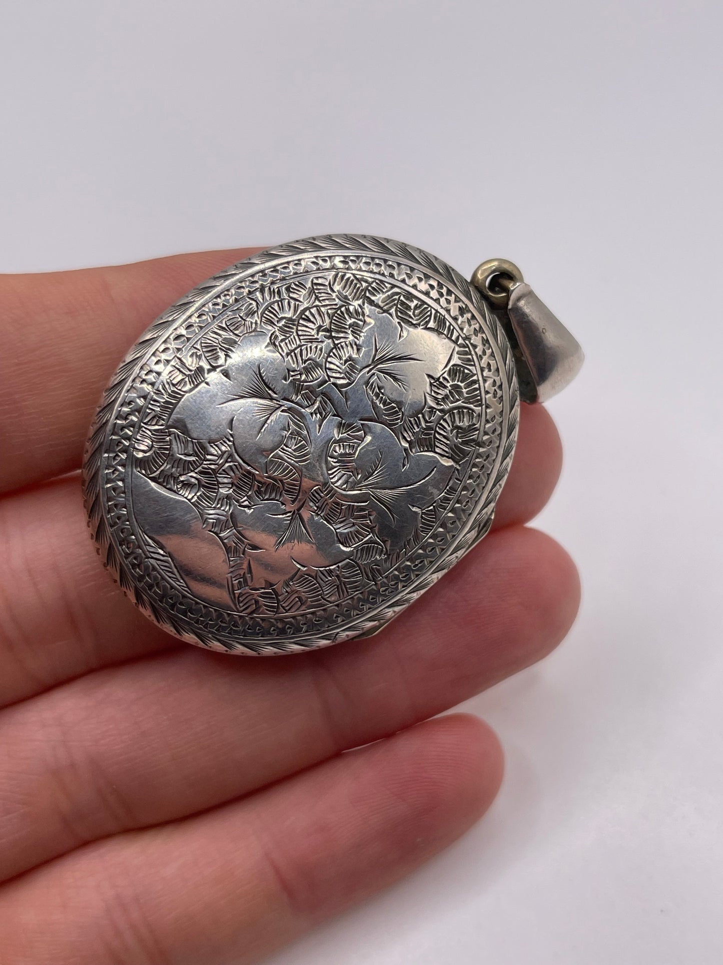 Victorian silver locket