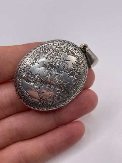 Victorian silver locket