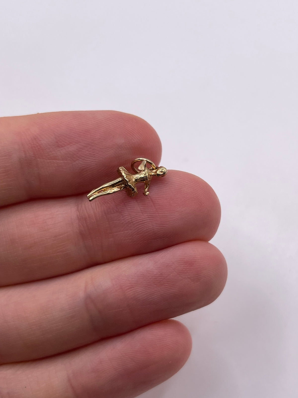 9ct gold ballerina charm
