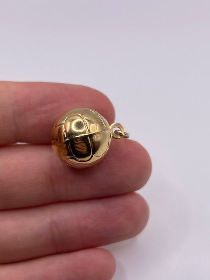9ct gold football charm