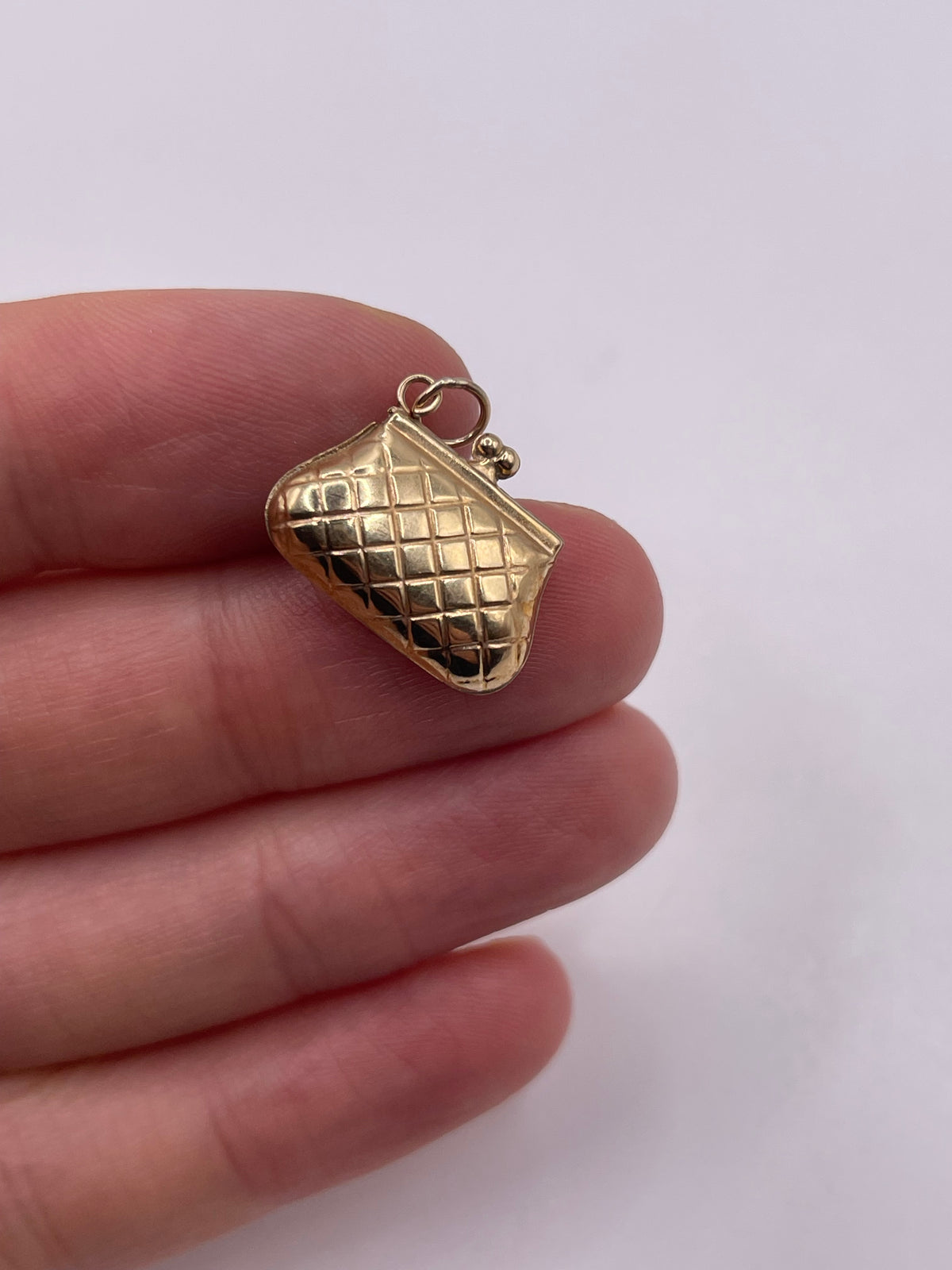 9ct gold bag charm