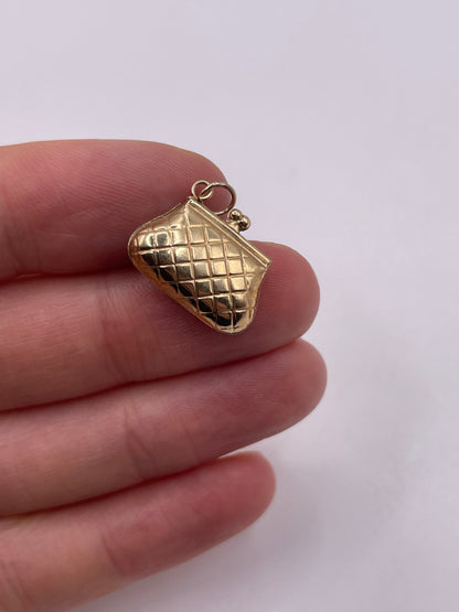 9ct gold bag charm