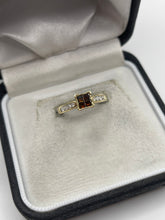 Load image into Gallery viewer, 9ct gold diamond cluster ring
