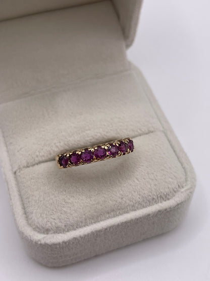 9ct gold ruby ring