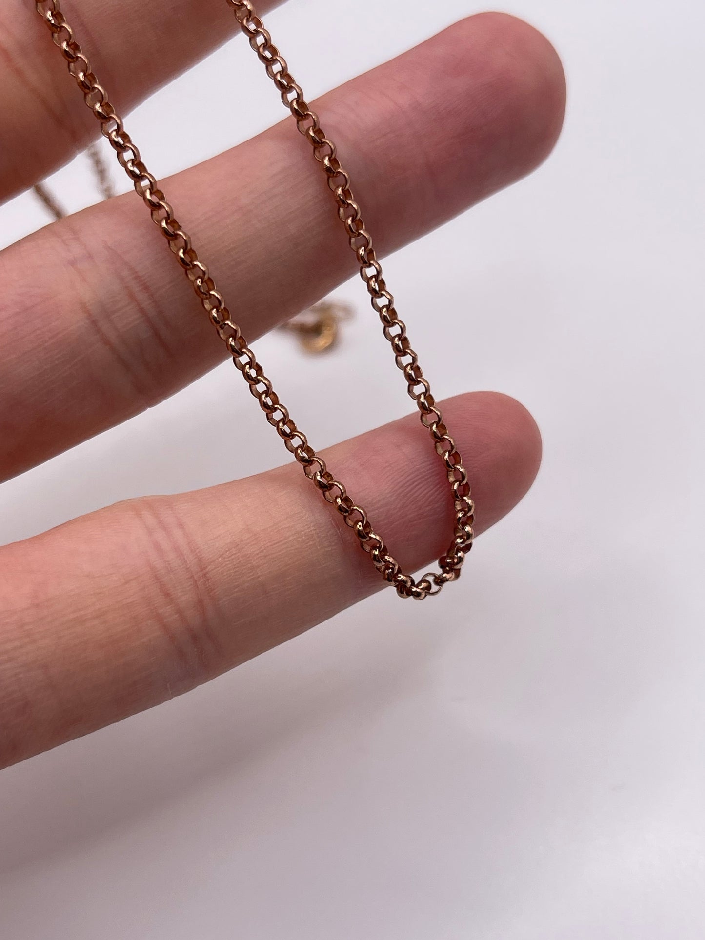 9ct rose gold chain 206