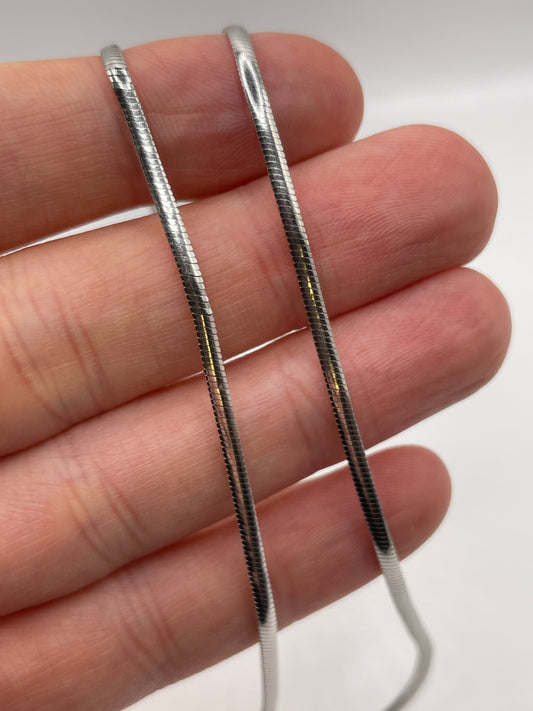 9ct white gold chain 119