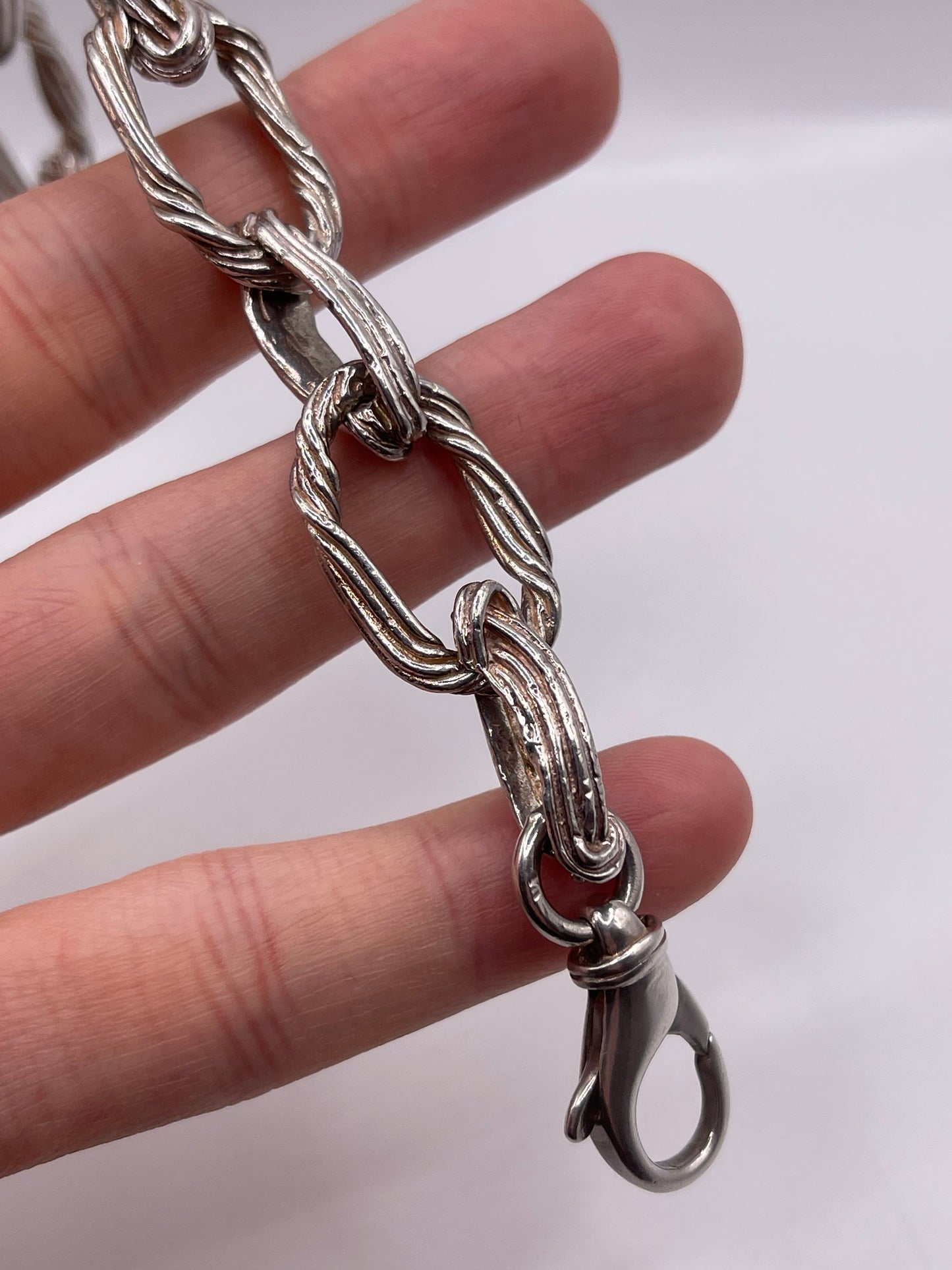 Heavy silver bracelet