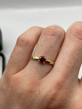 Load image into Gallery viewer, 9ct gold tourmaline ring

