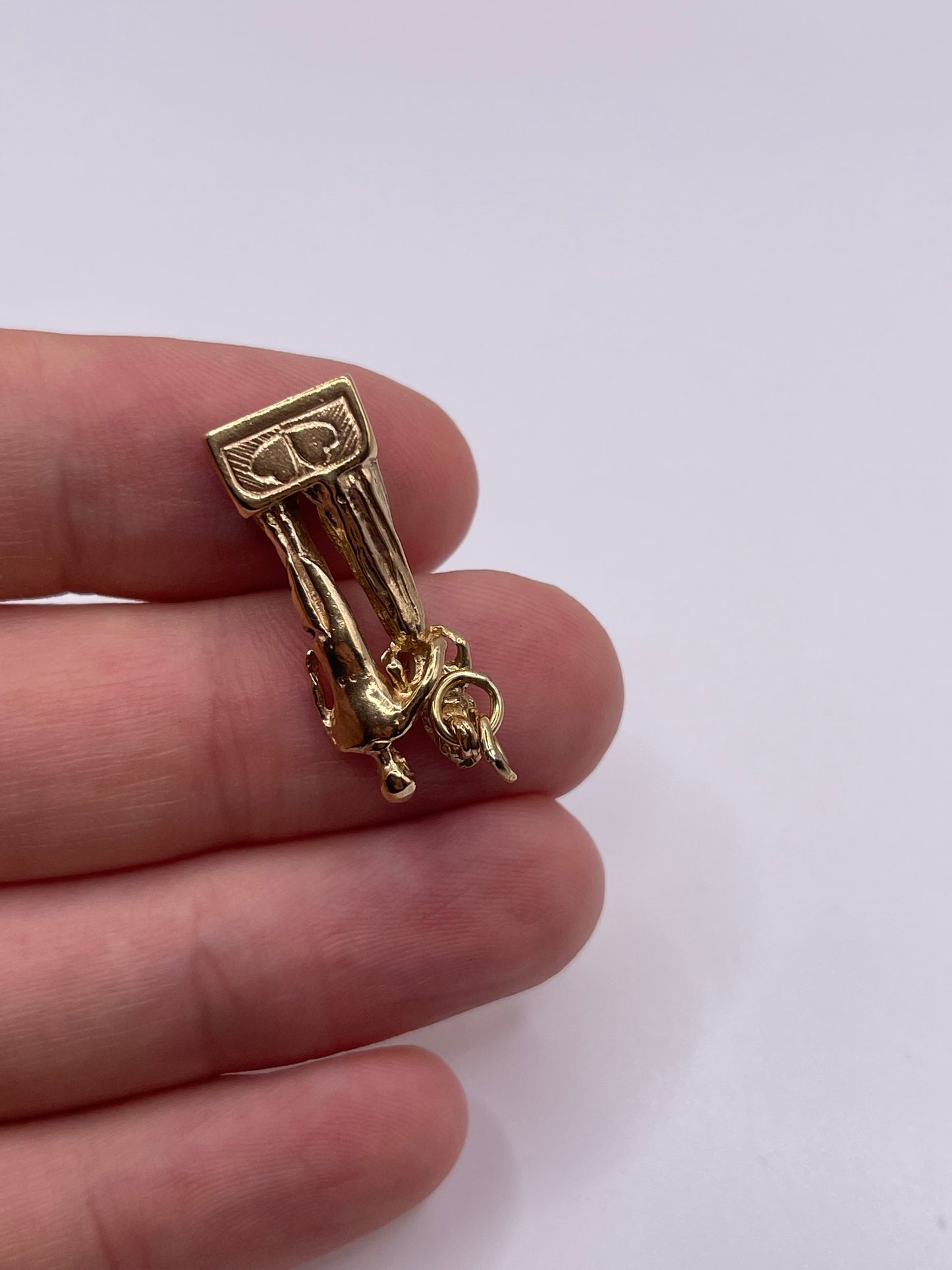 9ct gold marriage vows charm