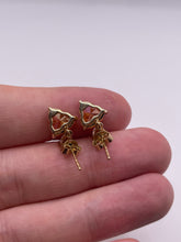 Load image into Gallery viewer, Glenn Lehrer 9ct gold topaz and zircon earrings
