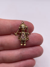 Load image into Gallery viewer, 9ct gold doll pendant
