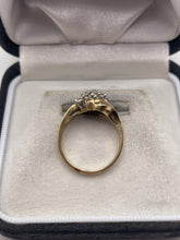 Load image into Gallery viewer, 9ct gold diamond cluster ring
