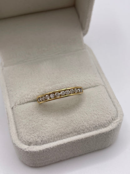 18ct gold 50 point diamond ring