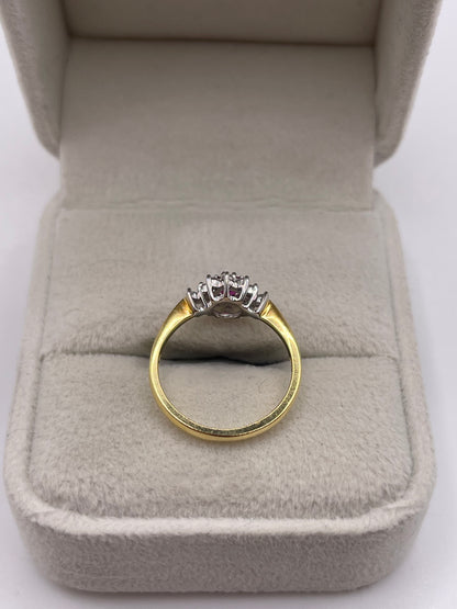 18ct gold ruby and diamond ring