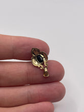 Load image into Gallery viewer, 9ct gold sapphire and diamond pendant
