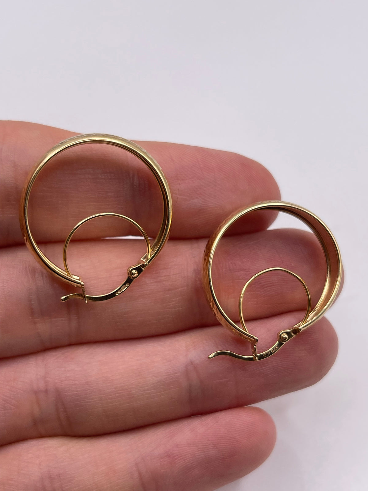 9ct gold Creole earrings