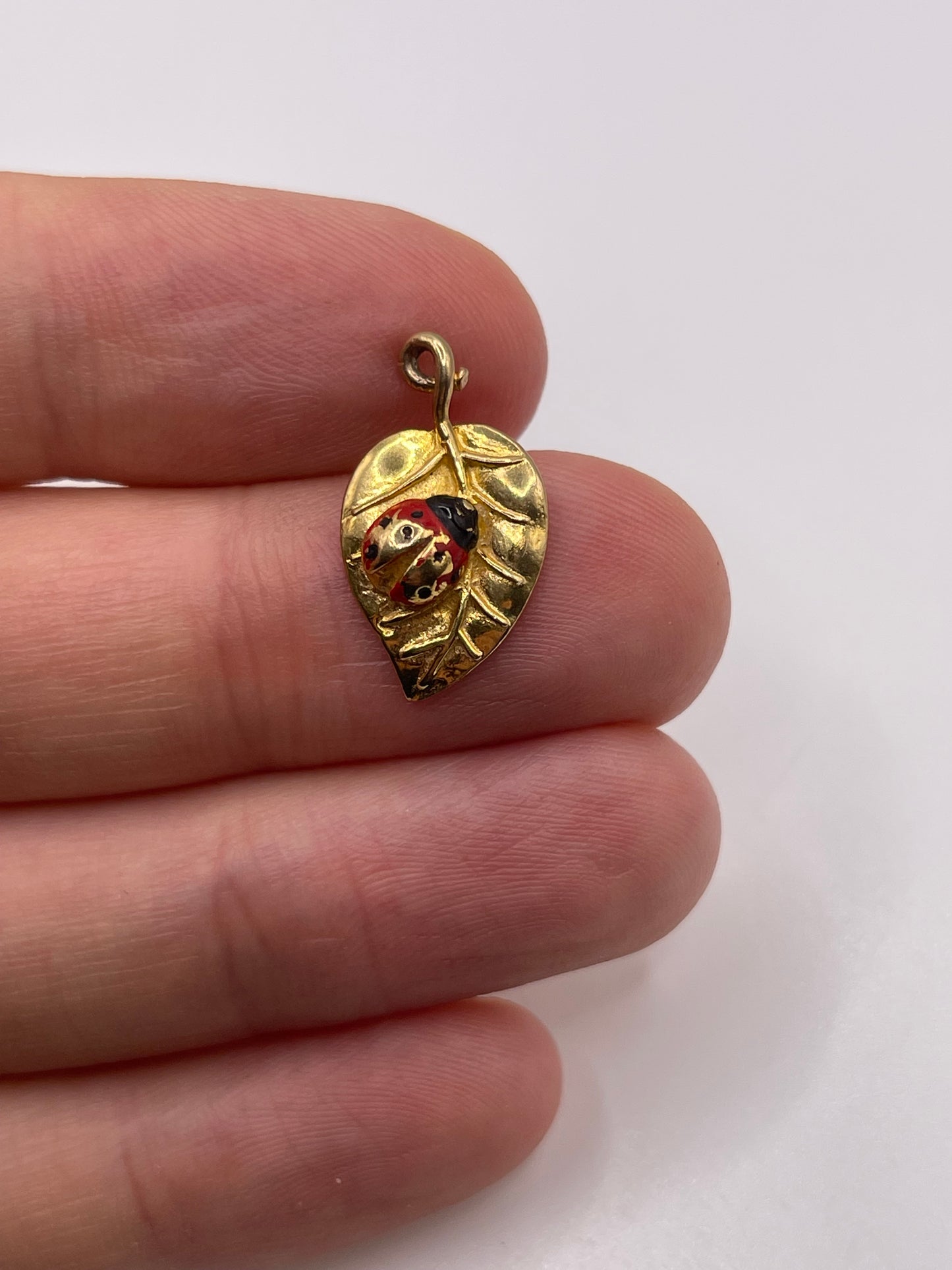 9ct gold ladybird charm