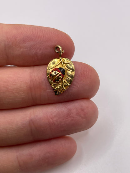 9ct gold ladybird charm