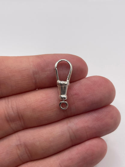 Silver dog clip
