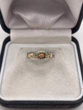 Load image into Gallery viewer, 9ct gold coral gypsy ring
