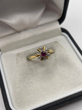 Load image into Gallery viewer, 18ct gold ruby and diamond ring
