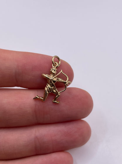 9ct gold archer charm