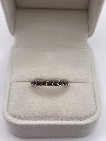 9ct gold sapphire ring