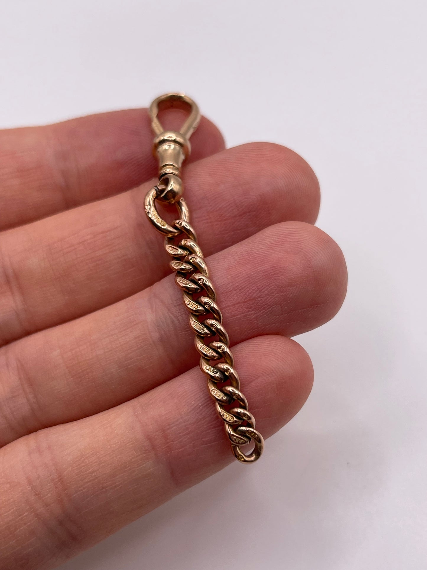 9ct rose gold connector