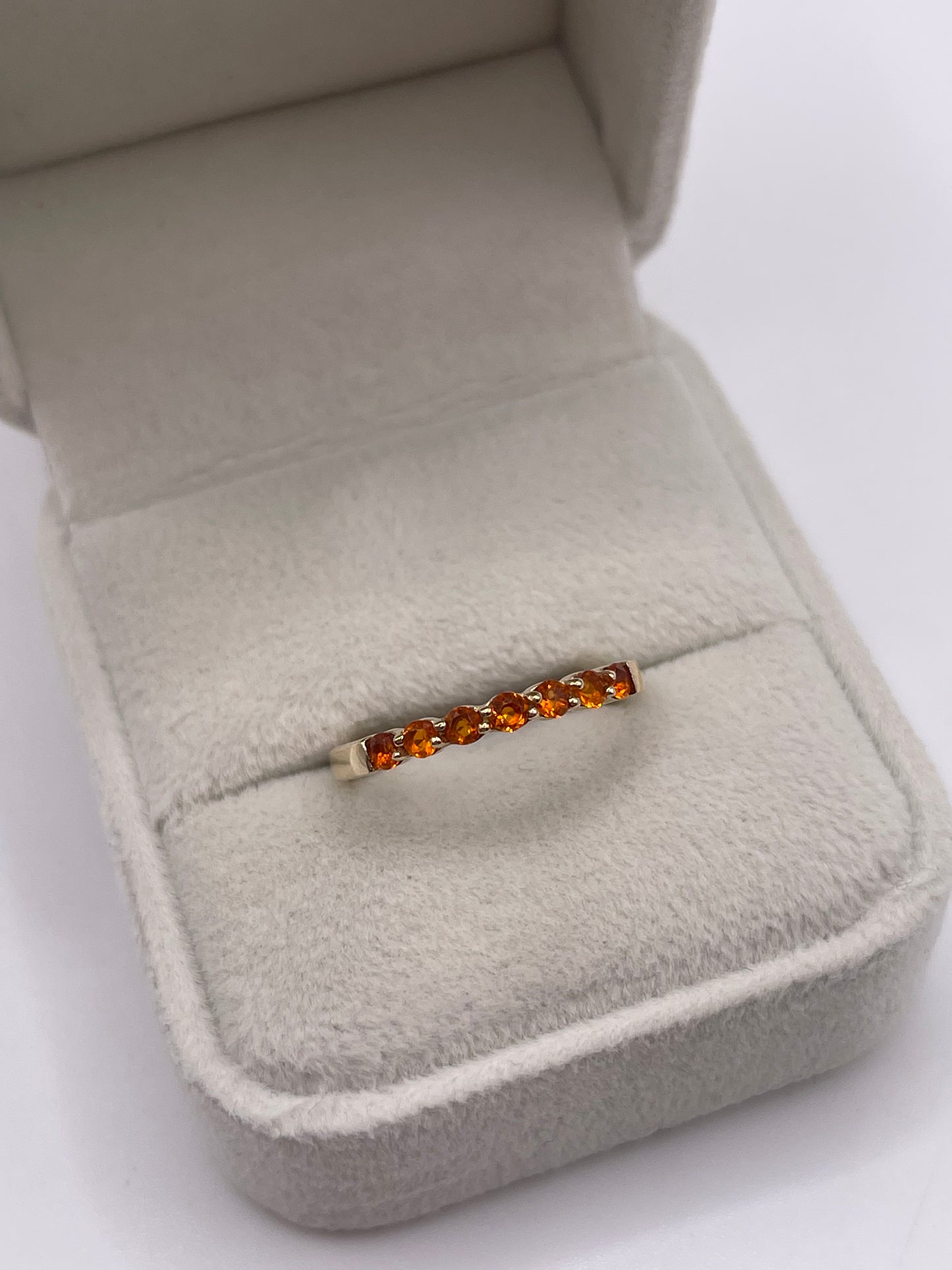 9ct gold fire opal ring