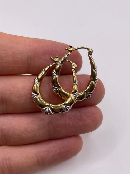 9ct gold Creole earrings