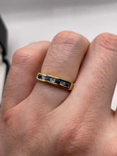 Load image into Gallery viewer, 18ct gold sapphire and diamond ring
