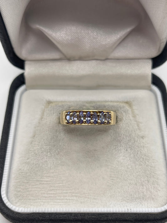 9ct gold tanzanite ring
