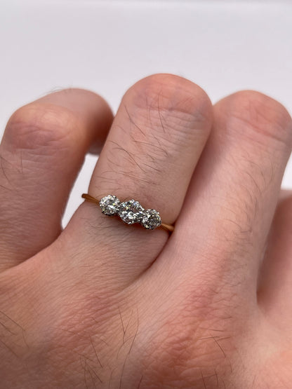 18ct gold diamond ring
