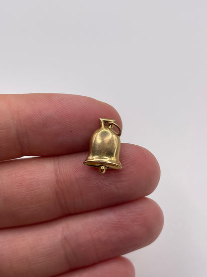 9ct gold bell charm