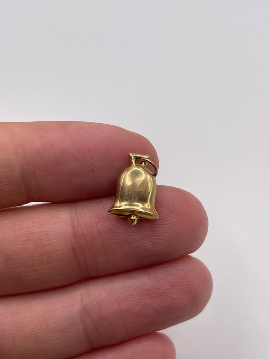 9ct gold bell charm