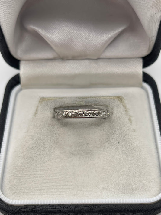 18ct white gold diamond eternity ring