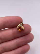 Load image into Gallery viewer, 9ct gold citrine pendant
